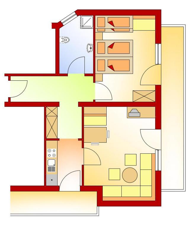 Appartements Schneezauber Лермос Стая снимка